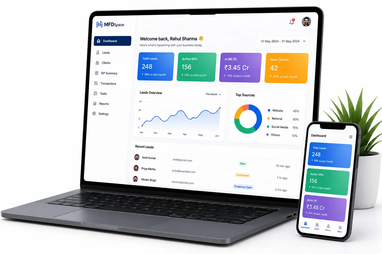 MFDSpace Dashboard